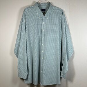 Proper Cloth Green Check Plaid Button Down Dress Shirt Men’s 19/37 Custom Fit